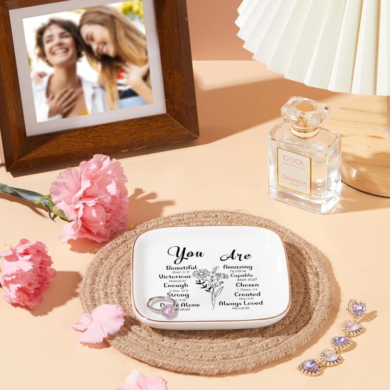 Inspirational Christian Jewelry Dish for Women - Mother's Day Gift