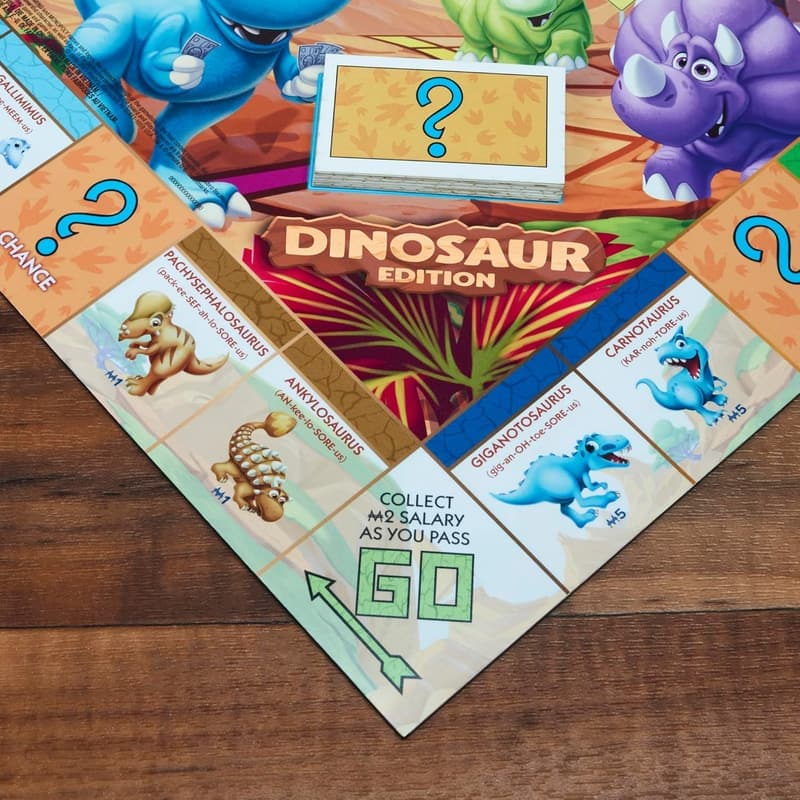 Monopoly Junior Dinosaur Edition Board Game for Kids 5+