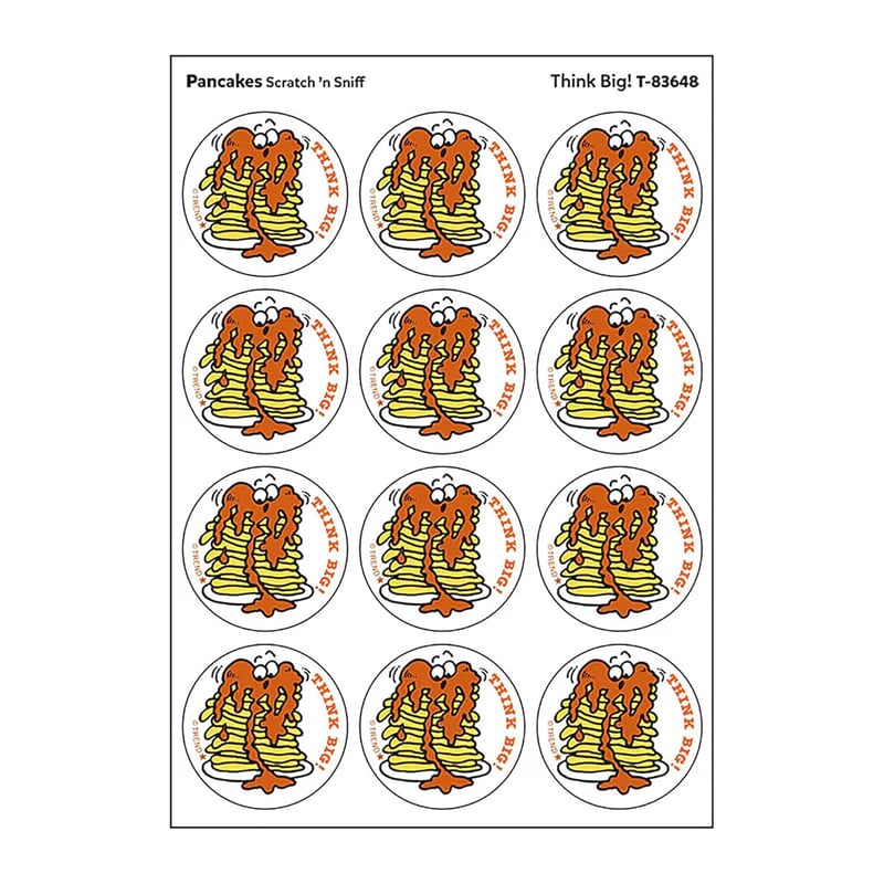 Retro Pancakes Scratch 'n Sniff Stickers - 24 Pack