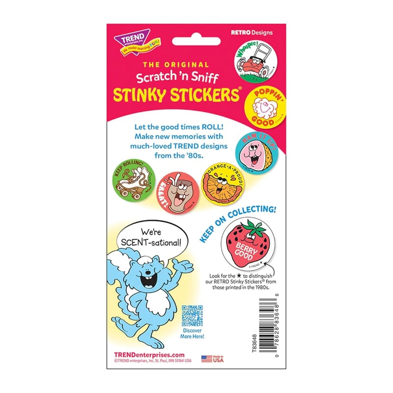 Retro Pancakes Scratch 'n Sniff Stickers - 24 Pack