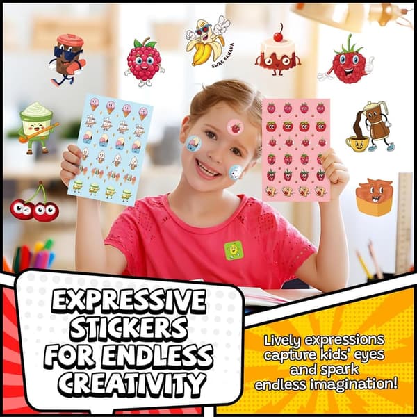 Scratch and Sniff Stickers for Kids - 24 Scents, 48 Sheets