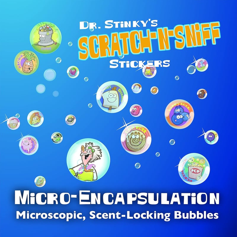 Dr. Stinky's Scratch N Sniff Stickers 6-Pack for Kids