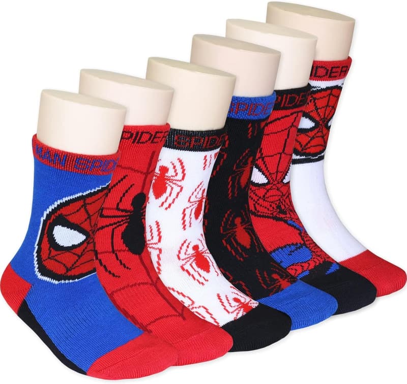 Spider-Man Toddler Crew Socks - 6-Pack