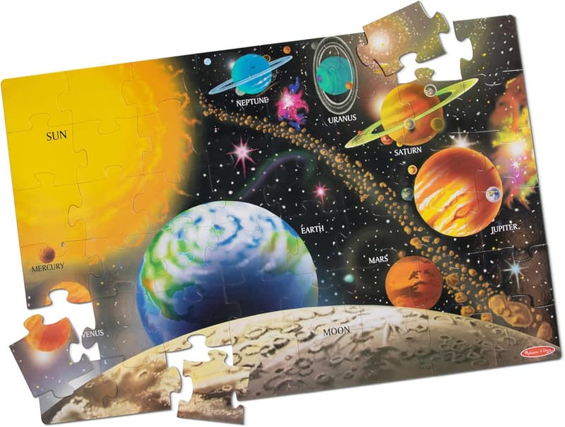 Solar System Floor Puzzle (48 pcs, 2x3 Feet) - FSC Certified
