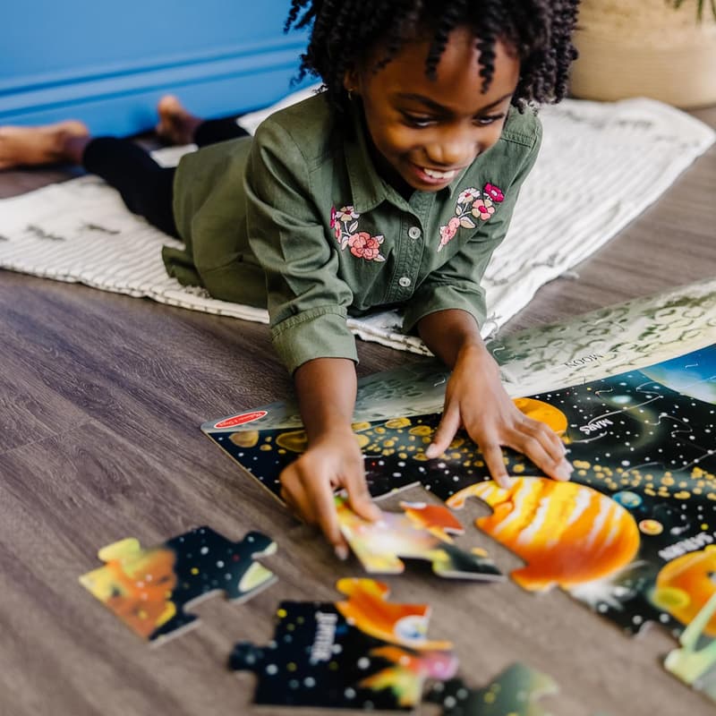 Solar System Floor Puzzle (48 pcs, 2x3 Feet) - FSC Certified