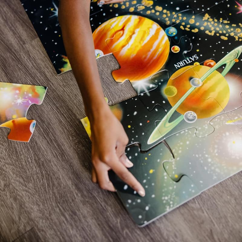Solar System Floor Puzzle (48 pcs, 2x3 Feet) - FSC Certified