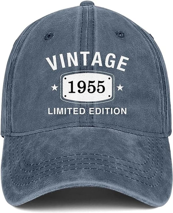 70th Birthday Embroidered Baseball Cap for Him & Her