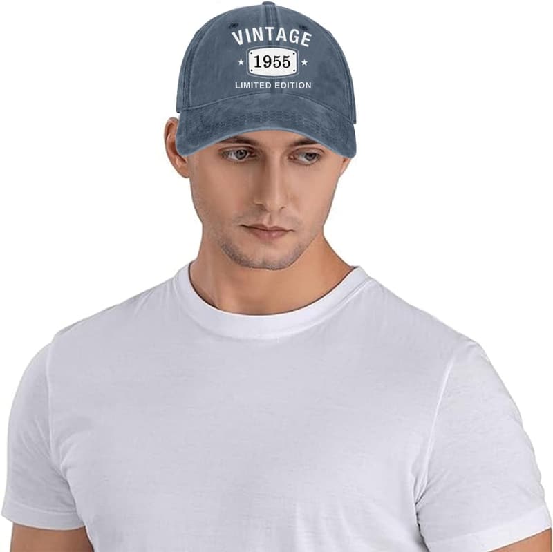 70th Birthday Embroidered Baseball Cap for Him & Her