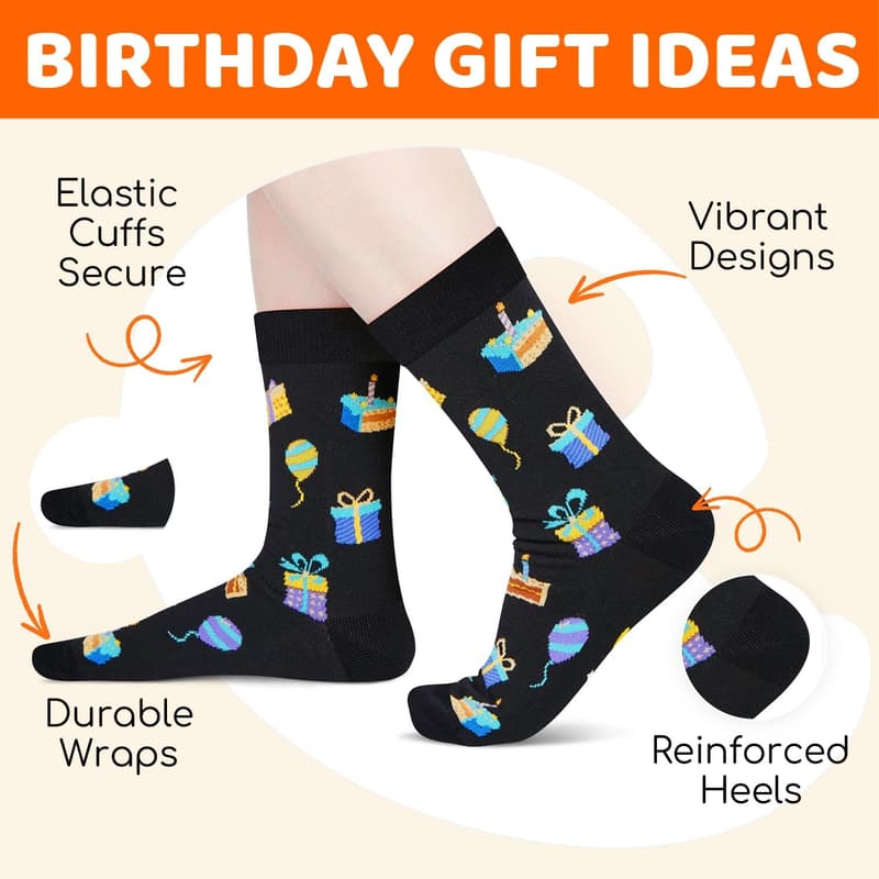 65th 70th Birthday Socks for Men - Cool Gift Idea