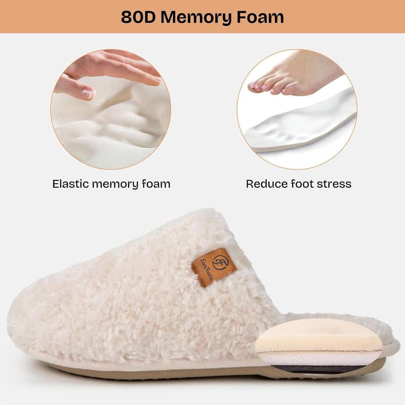 Cozy Women's Memory Foam Slip-On Slippers