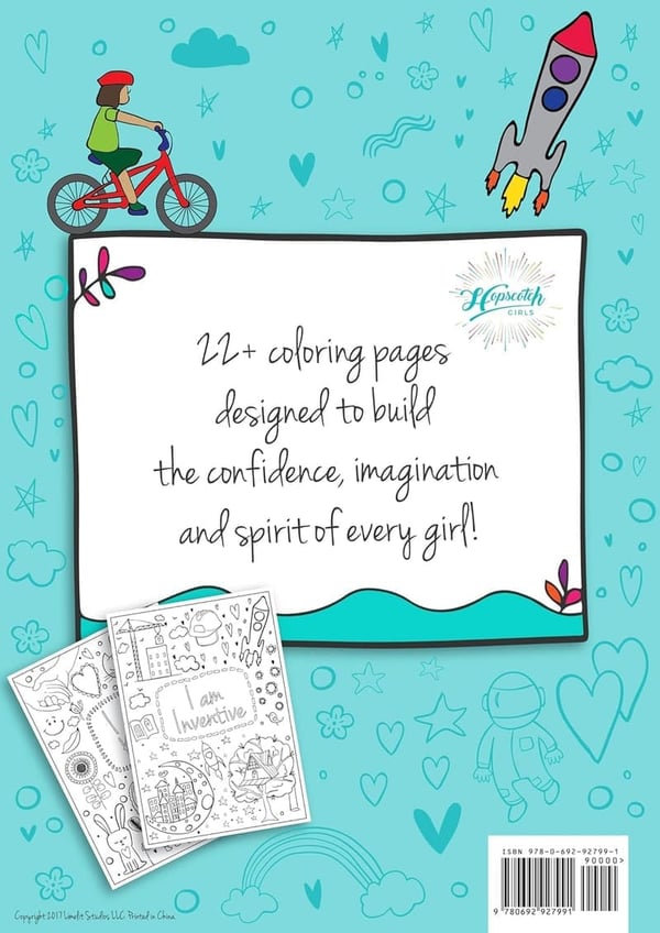 Inspirational Coloring Book for Confident Girls Ages 4-12