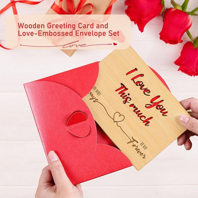 5th Anniversary Wooden Card for Husband