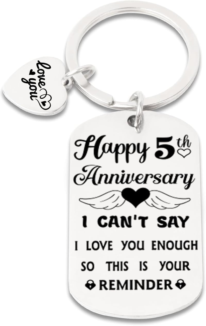 Anniversary Keychain Gift for Couples