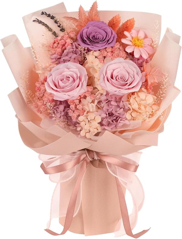Preserved Forever Rose Bouquet - Lasting Gift for Mother's Day