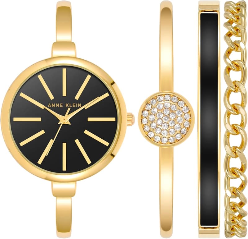 Anne Klein Women's Bangle Watch & Bracelet Set