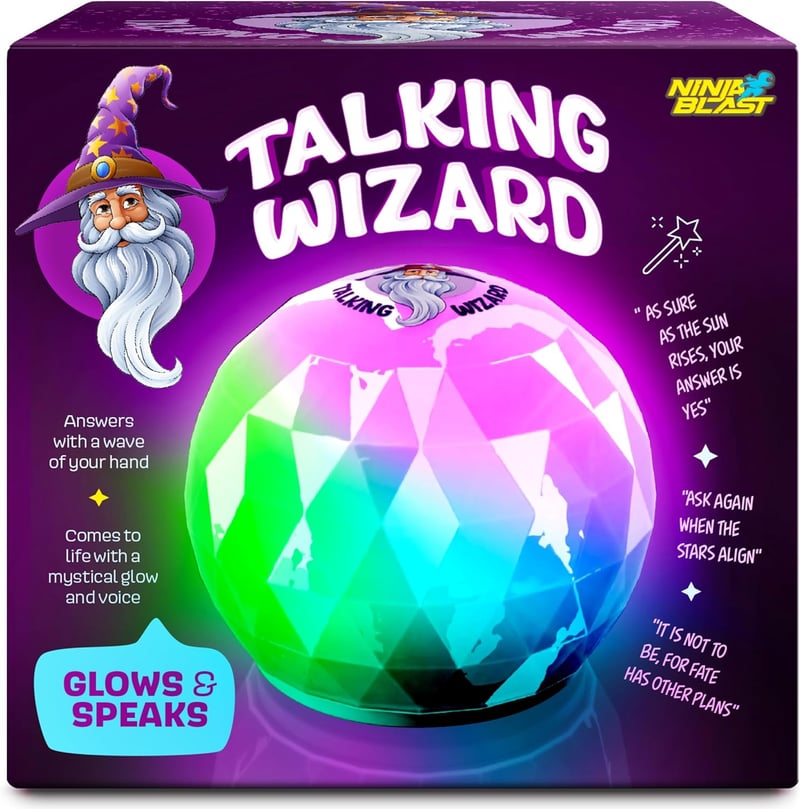 Talking Wizard Fortune Teller Crystal Ball - Fun Gift for All