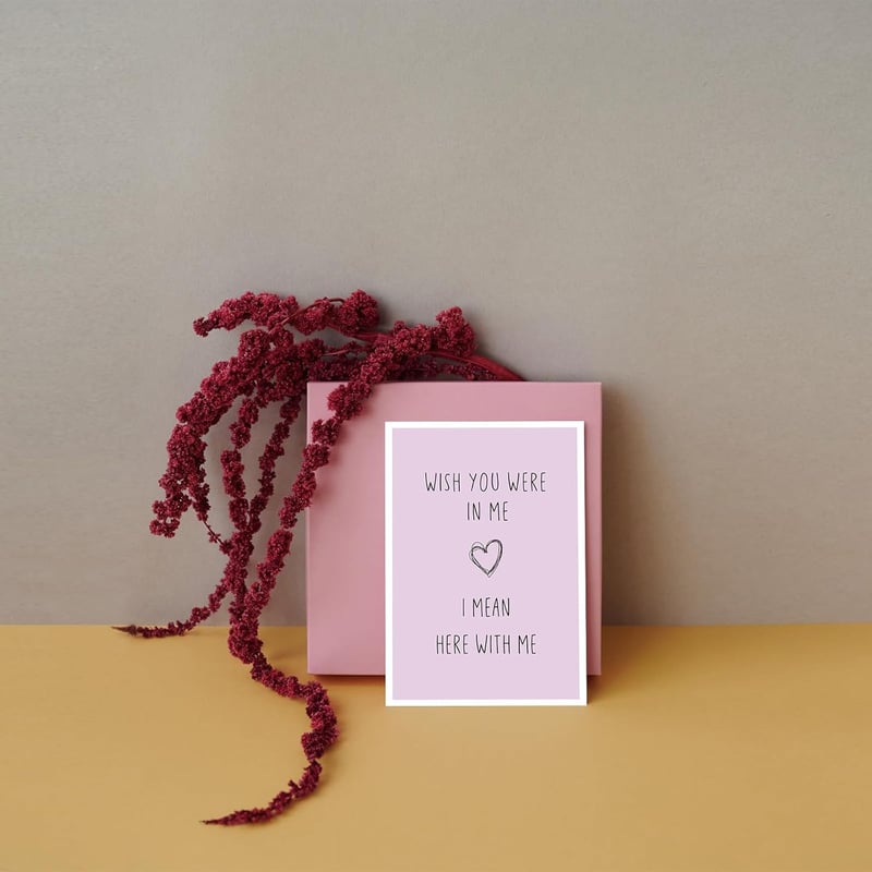Valentine's Day Long Distance Relationship Card for Partners