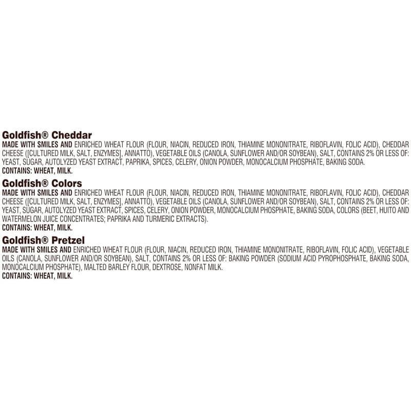Goldfish Crackers Variety Pack with Cheddar & Pretzels, 30 Ct