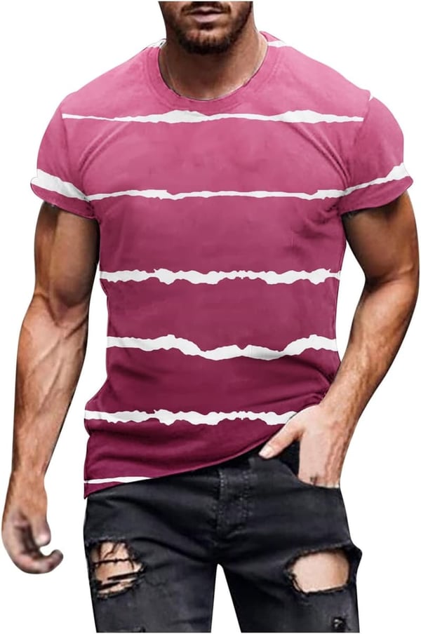 2024 Summer Men's Tie-Dye Athletic Muscle Shirt