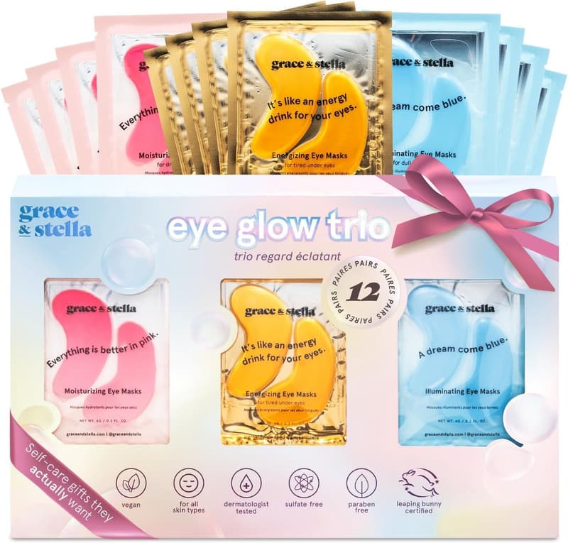 Birthday Under Eye Patches - 12 Pairs - Vegan Gift for Women
