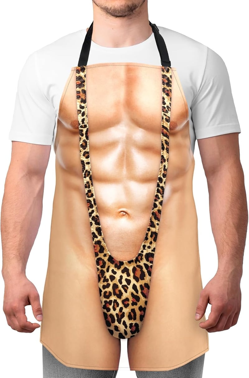 Humorous BBQ Apron for Men - Gag Gift for Christmas