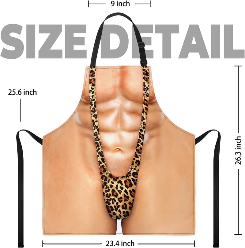 Humorous BBQ Apron for Men - Gag Gift for Christmas