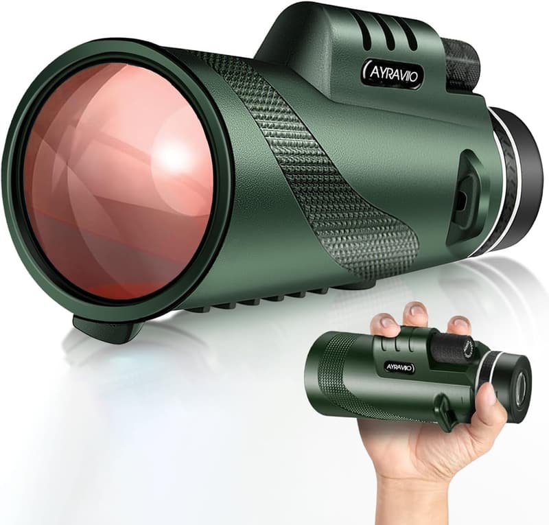 High-Powered Compact Monocular Telescope for Men and Dad
