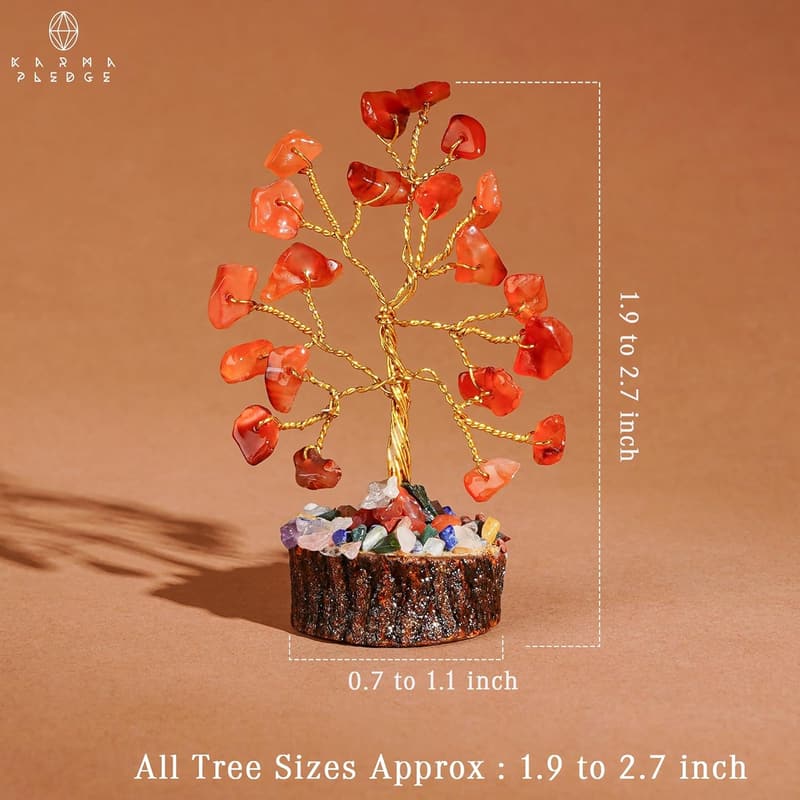 Chakra Healing Crystal Tree Set - Positive Energy Gift for Women