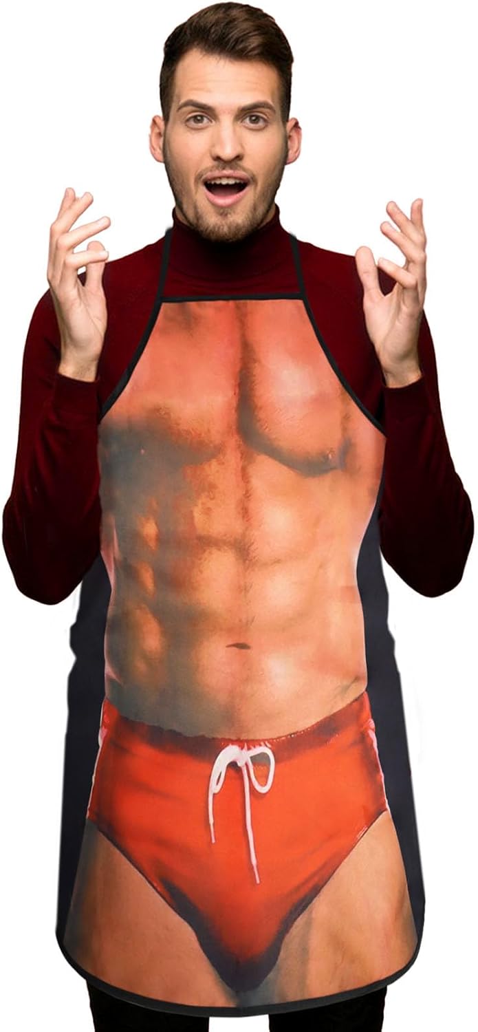 Funny Apron for Men - Unique Christmas Gag Gift