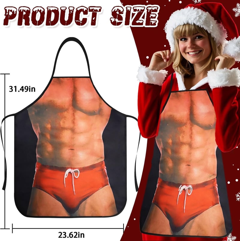 Funny Apron for Men - Unique Christmas Gag Gift