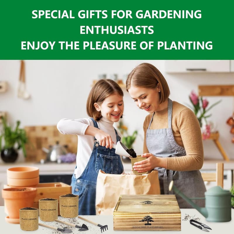 Bonsai Tree Kit – Complete Indoor Gardening Gift Set for All Ages