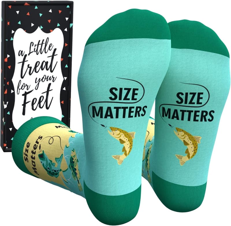 Alien Sasquatch Cat Dad & Dog Dad Socks in Gift Box