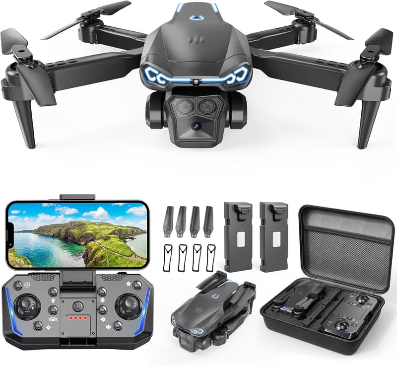 1080P HD Foldable Drone with Camera for Kids and Adults