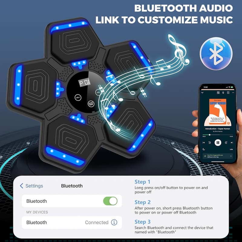 Smart Bluetooth Boxing Training Machine with Gloves - 2025 Model
