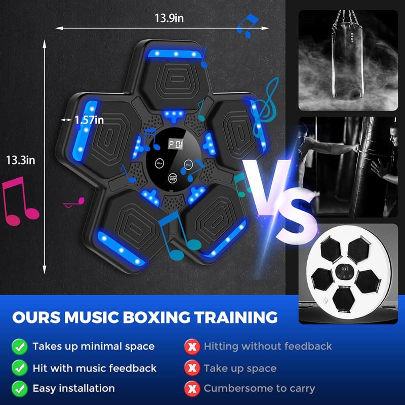 Smart Bluetooth Boxing Training Machine with Gloves - 2025 Model