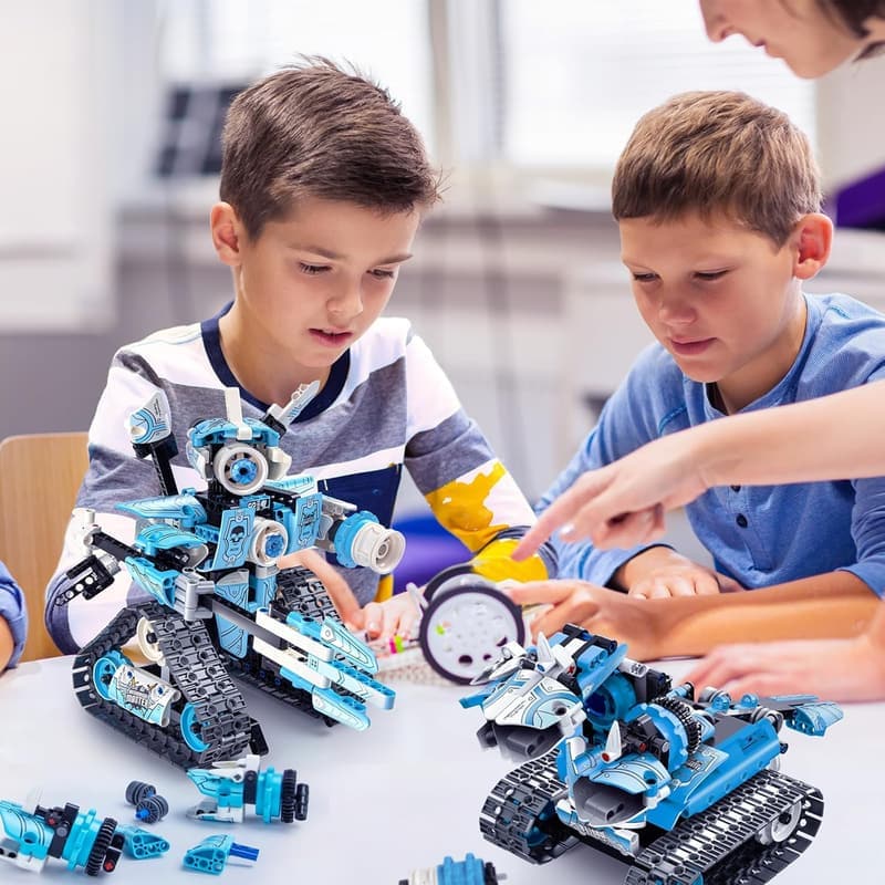 STEM RC Robot Building Kit - Educational DIY Set for Kids 6-12