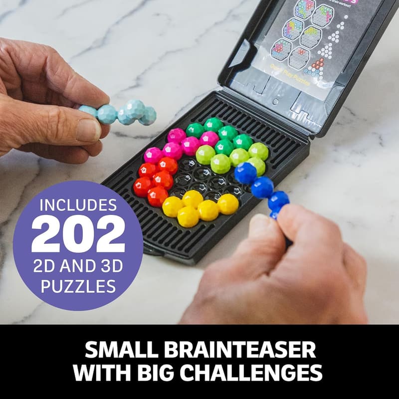 3-D Kanoodle Genius Puzzle Game for Ages 8+, 200+ Challenges
