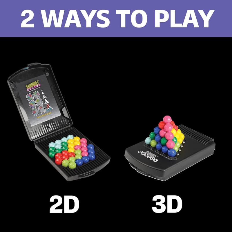 3-D Kanoodle Genius Puzzle Game for Ages 8+, 200+ Challenges