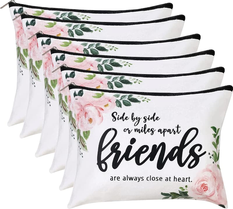 Friendship Birthday Gift - Eco-Friendly Makeup Bag Set for Women