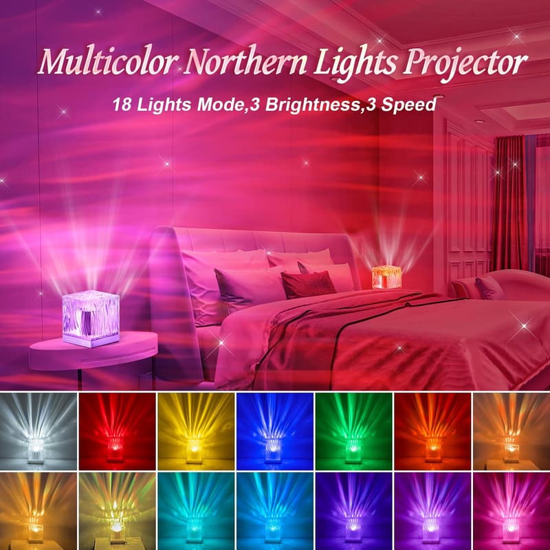 Galaxy Projector Night Light with 18 Colors - Room Decor for Teens