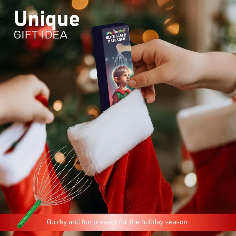 Christmas Gift Elf Scalp Massager for Relaxation