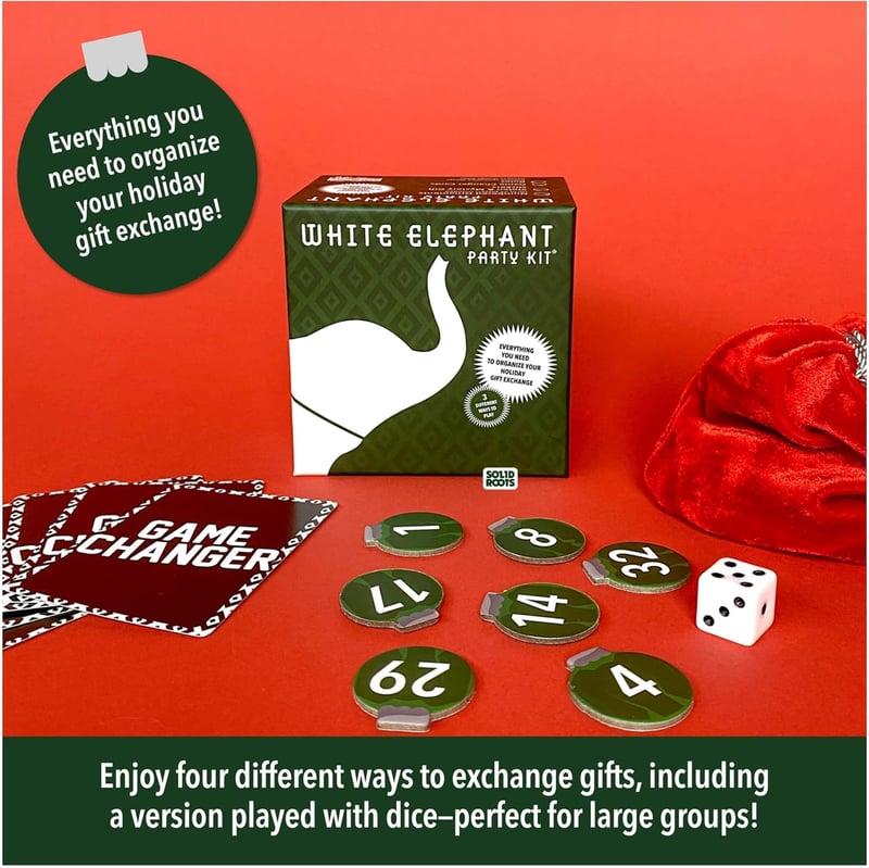 Holiday White Elephant Party Game Kit for Ages 8+