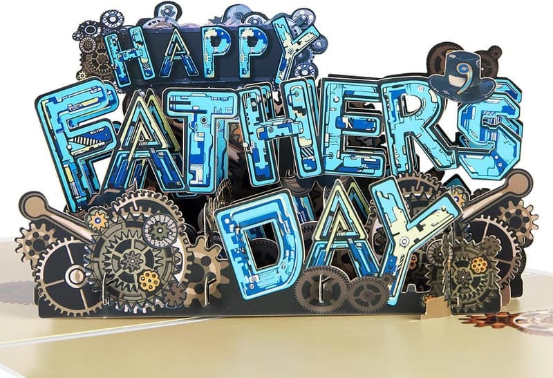 3D Pop-Up Father's Day Card for Dad & Men