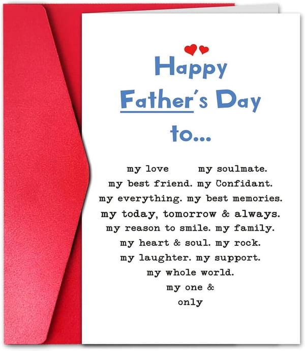 Happy Father's Day Card for Husband - Heartfelt Appreciation