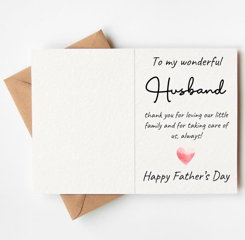 Husband's Day Card - Folded 5
