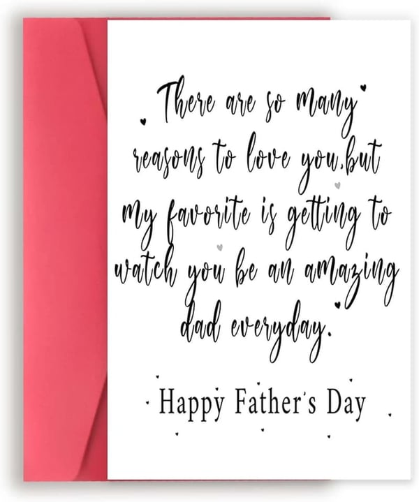 Father's Day Card Gift for Husband or Boyfriend
