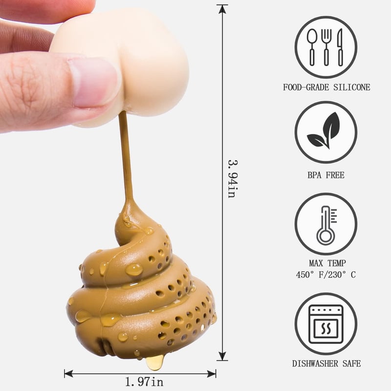 Funny Gag Gifts Tea Infuser for Tea Lovers - Silicone Filter