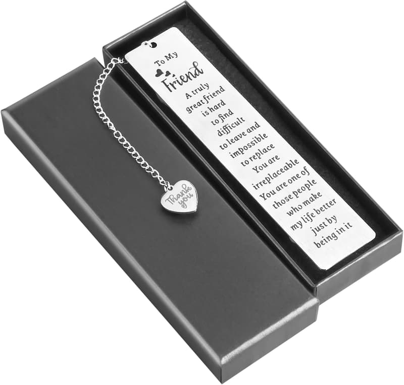 Friendship Bookmark for Women - Metal Bookmark for Book Lovers