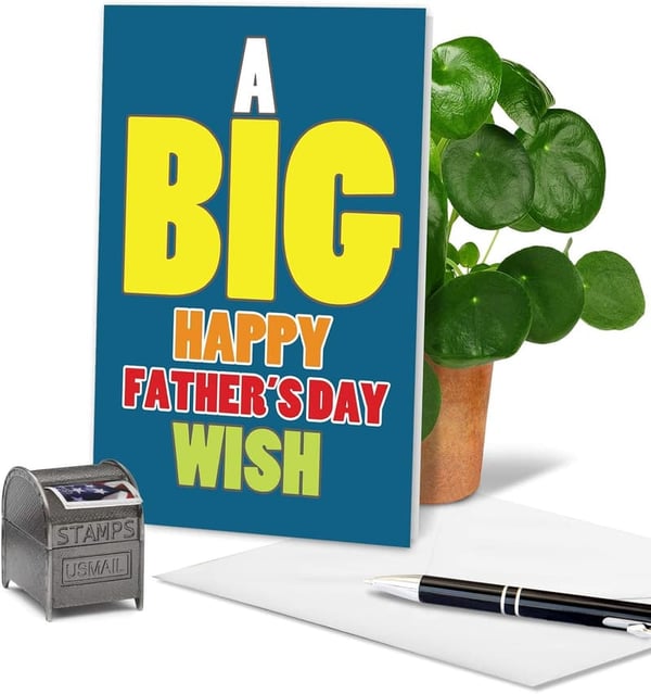 Father's Day Jumbo Card for Dad with Envelope - Loving Note