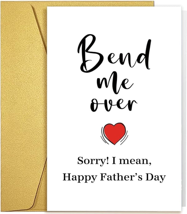 Funny Father's Day Card for Husband or Boyfriend